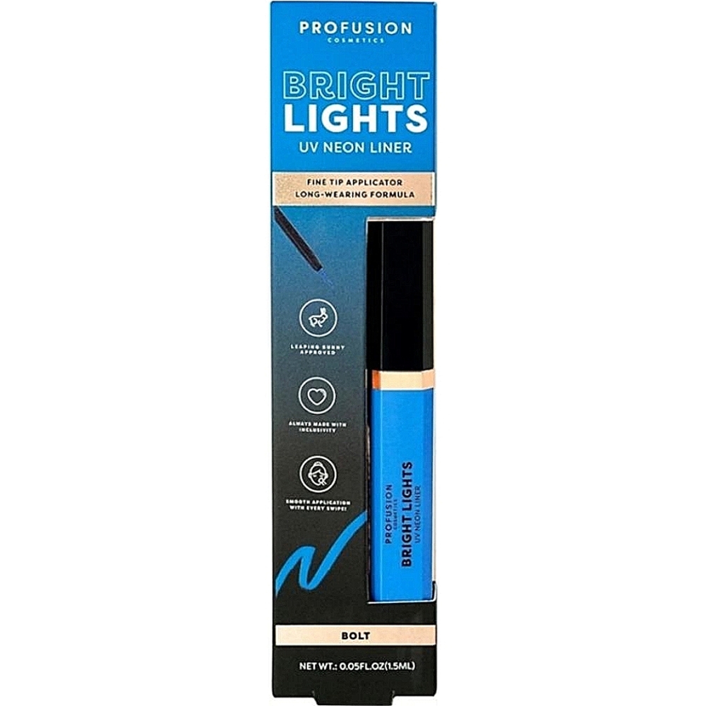 4 x Profusion Cosmetics Bright Lights Neon Graphic Liners, Bolt Blue
